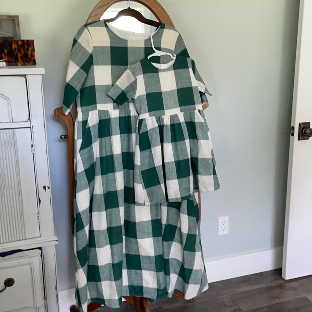 Matching Mommy and Me Roolee plaid dresses